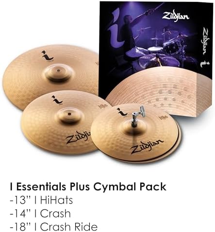 Avedis Zildjian Company I Family Essentials Plus Paquete de platillos de 13 pulgadas, 14 pulgadas, 18 pulgadas (ILHESSP)