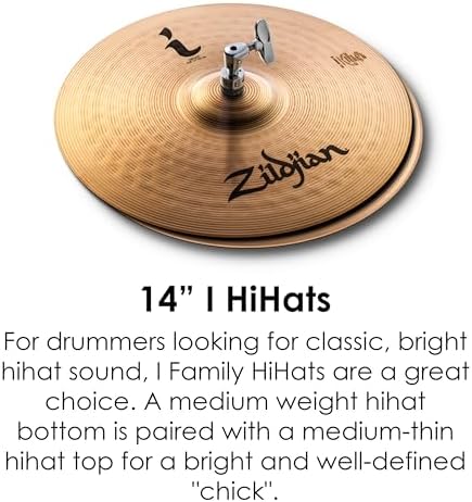 Avedis Zildjian Company I Family Essentials Plus Paquete de platillos de 13 pulgadas, 14 pulgadas, 18 pulgadas (ILHESSP)