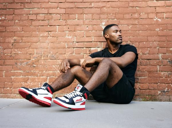 Avia 821 High Top Sneakers for Men  Indoor or Outdoor Mens Basketball Shoes  Size 7 to 16 Retro High Top Shoes Men or Women