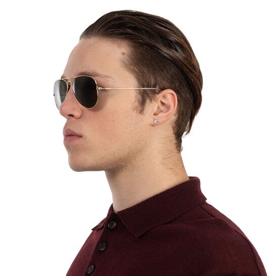 Aviator Classic Green Classic G 15 Unisex Sunglasses