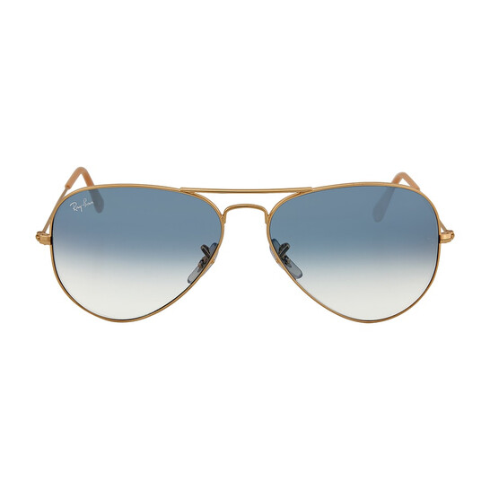 Aviator Gradient Light Blue Unisex Sunglasses