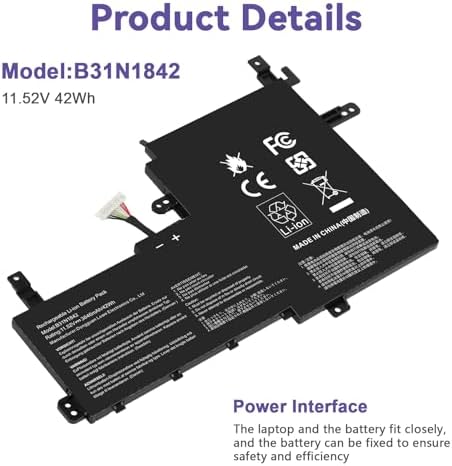 B31N1842 0B200 03440000 Laptop Battery Replacement for ASUS VivoBook S15 X513EA X513EP X513EQ X513IA X531F X531FA K531 K531F K513EA K513EQ F513EA F513EP S513EA S513EP S513EQ K531FA X531FL S531F