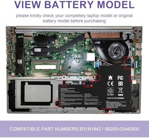 B31N1842 0B200 03440000 Laptop Battery Replacement for ASUS VivoBook S15 X513EA X513EP X513EQ X513IA X531F X531FA K531 K531F K513EA K513EQ F513EA F513EP S513EA S513EP S513EQ K531FA X531FL S531F
