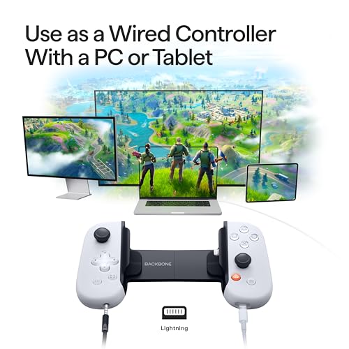 BACKBONE One Mobile Gaming Controller  PlayStation Edition   USB C Phone Controller for Android & iPhone 15/16/17 Series  2nd Gen  Play Xbox  Fortnite  Call of Duty  With 3 Months Apple Arcade Access