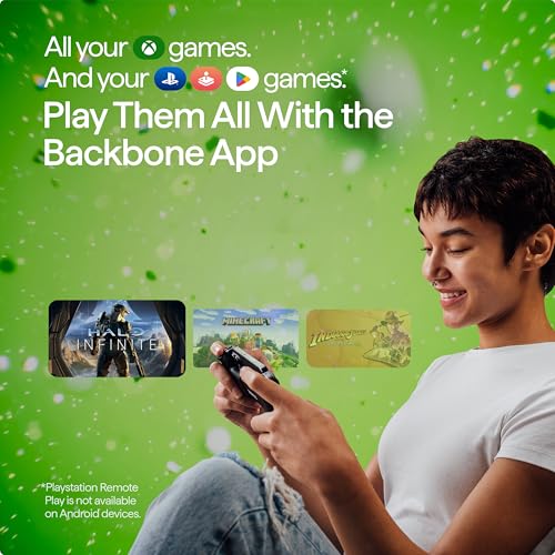 BACKBONE One Mobile Gaming Controller  PlayStation Edition   USB C Phone Controller for Android & iPhone 15/16/17 Series  2nd Gen  Play Xbox  Fortnite  Call of Duty  With 3 Months Apple Arcade Access