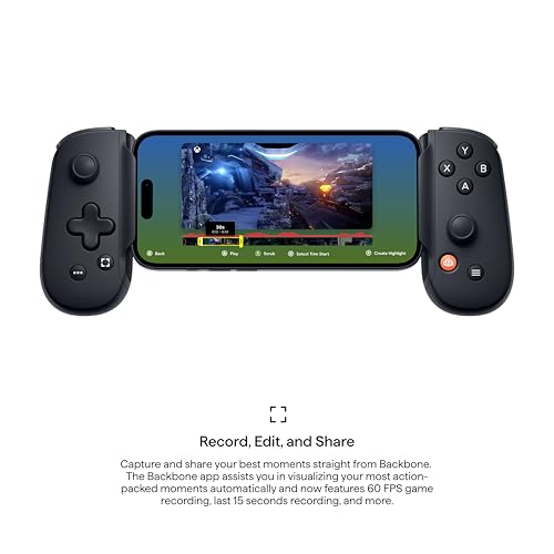 BACKBONE One Mobile Gaming Controller  PlayStation Edition   USB C Phone Controller for Android & iPhone 15/16/17 Series  2nd Gen  Play Xbox  Fortnite  Call of Duty  With 3 Months Apple Arcade Access