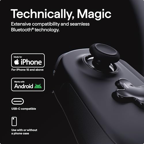 BACKBONE Pro Mobile Gaming Controller for iPhone 15/16/17 & Android   USB C or Bluetooth Phone Controller  Stream Xbox  Play Call of Duty & More  PlayStation via iOS Remote Play Only