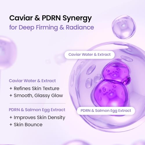 BIODANCE Rejuvenating Caviar PDRN Real Deep Mask  Overnight Hydrogel Face Mask  Skin Firming  Radiance  Enhancing Skin Recovery  Korean Skin Care  Self Care Gifts for Women   1 19oz 34g  x 4ea