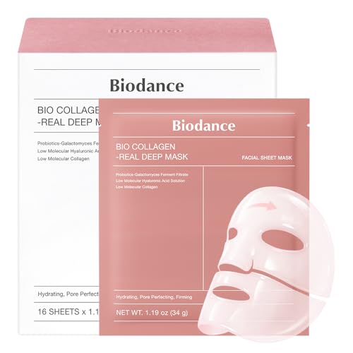 BIODANCE Rejuvenating Caviar PDRN Real Deep Mask  Overnight Hydrogel Face Mask  Skin Firming  Radiance  Enhancing Skin Recovery  Korean Skin Care  Self Care Gifts for Women   1 19oz 34g  x 4ea