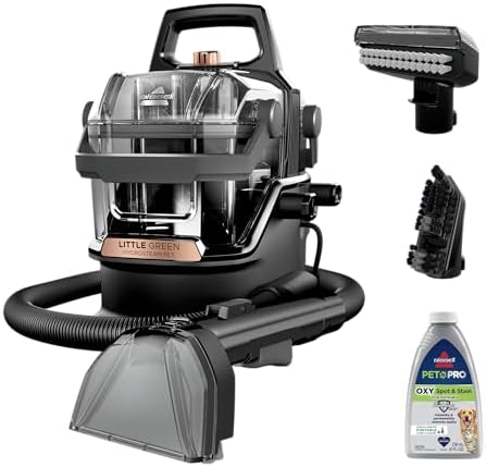 BISSELL Little Green HydroSteam Multi Purpose Portable Carpet and Upholstery Cleaner  Car and Auto Detailer  3618