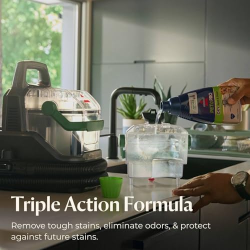 BISSELL Little Green Pet Pro Portable Carpet and Upholstery Deep Cleaner  Car/Auto Detailer with Self Cleaning Tough Stain  Pet Hair Removal  Crevice Tool  3909 