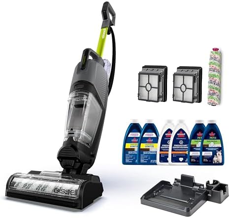 BISSELL  CrossWave  HydroSteam  Deluxe Wet Dry Vac  Multi Purpose Vacuum  Wash  and Steam  Formula Included  Green  3515G