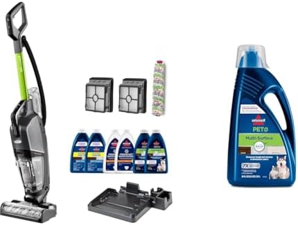 BISSELL  CrossWave  HydroSteam  Deluxe Wet Dry Vac  Multi Purpose Vacuum  Wash  and Steam  Formula Included  Green  3515G
