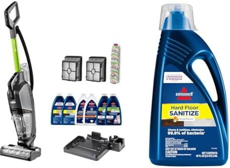 BISSELL  CrossWave  HydroSteam  Deluxe Wet Dry Vac  Multi Purpose Vacuum  Wash  and Steam  Formula Included  Green  3515G