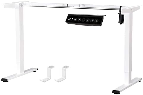 BIZUM Standing Desk Frame Dual Motor  Standing Desk Legs Up to 47 2  Computer Memory Desk Adjustable Table Legs with USB Ports for Home and Office  Black Frame Only