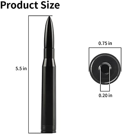 BJSIA Universal Car Truck Antenna Replacement Compatible with Ford F150 F250 F350  Dodge Ram 1500 2500 3500  Chevrolet Silverado  GMC  Heavy Duty Pickup Truck Radio Replacement Car Accessories  Black