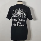 BLACK CRUCIFIXION The Fallen One of Flames L LARGE T Shirt Black Mens Band Logo