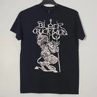 BLACK CRUCIFIXION The Fallen One of Flames L LARGE T Shirt Black Mens Band Logo