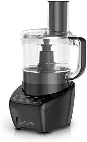 BLACK DECKER 3 in 1 Easy Assembly 8 Cup Food Processor  Stainless Steel S Blade  Easy Clean  Touchpad Controls Black