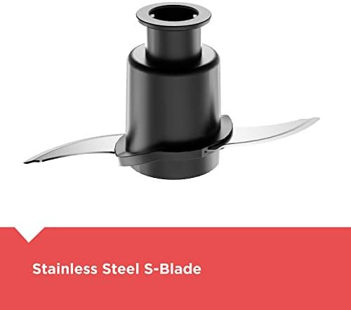 BLACK DECKER 3 in 1 Easy Assembly 8 Cup Food Processor  Stainless Steel S Blade  Easy Clean  Touchpad Controls Black