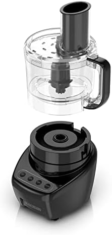 BLACK DECKER 3 in 1 Easy Assembly 8 Cup Food Processor  Stainless Steel S Blade  Easy Clean  Touchpad Controls Black