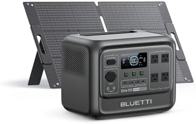 BLUETTI Elite 100 V2 Portable Power Station  1024Wh LFP Battery Backup w/ 4 1800W AC Ports  3600W Surge   35  Smaller  Fast Charge and UPS Solar Generator for Camping  Road Trip  Outages  Home Backup