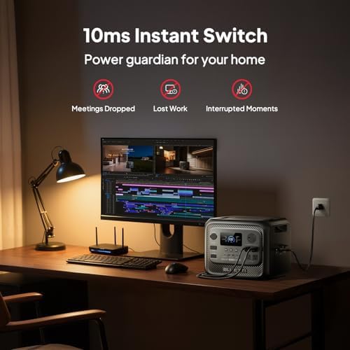 BLUETTI Elite 300 Portable Power Station  3014Wh LiFePO4 Battery Backup for Home Power Outage  2400W Solar Generator  4800W Surge   3kWh Compact Home Backup & RV Power with TT 30 RV Port & 12V/30A DC