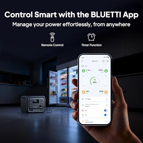 BLUETTI Elite 300 Solar Generator with 350W Solar Panel  Ship Separately   3014 4Wh LFP Battery Backup with 2400W AC Outlets  4800W Surge   3kWh Compact Power Station for Home Backup  Camping & RV Use