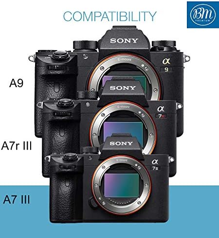 BM Premium 2 NP FZ100 Batteries and Dual Bay LCD Battery Charger for Sony Alpha 1  ZV E1  ZV E10 II  FX3 FX30  a7C  a7S III  a6600  a6700  A7R III a7R IV  a7R V  a7 III  a7 IV  a9  a9 II  a9R Cameras