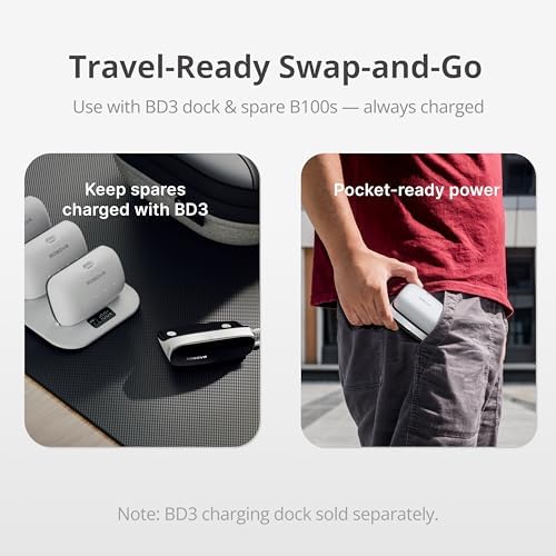 BOBOVR PD100 Combo 10000mAh Portable Power Bank  30W PD Laptop Charger Compatible with MacBook Pro/Air  iPhone 17/16/15  Hot Swappable External Battery for Unlimited Power