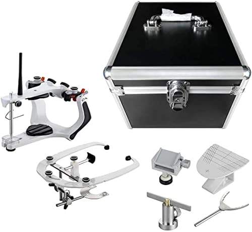 BONEW Global Lab Articulator High Precision Semi Adjustable Articulators with Standard Face Bow and Aluminum Box XG A01