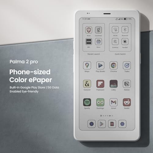 BOOX Palma2 Pro Mobile ePaper eBook Reader 8G 128G 150PPI in Color Mode  White