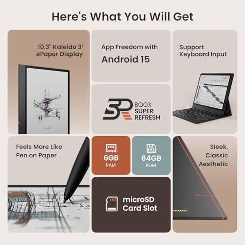 BOOX Tablet 10 3 Note Air 5 C 6G 64G E Ink Tablet Color ePaper Notebook