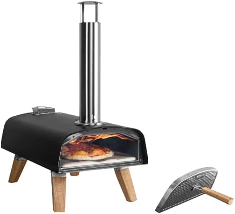 BOSKA Pizza Oven Outdoor Pro Pellet   Portable Pellet Pizza Oven   Pizza in 90s seconds   Wood Pellets   Outdoor Cooking   Includes Bottle Opener and Pizza Stone