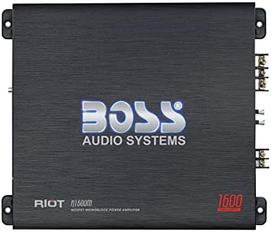 BOSS Audio Systems R1002 2 Channel Car Amplifier   200 High Output  2 8 Ohm Stable  Low/High Level Inputs  Full Range  Bridgeable  Bass for Subwoofer