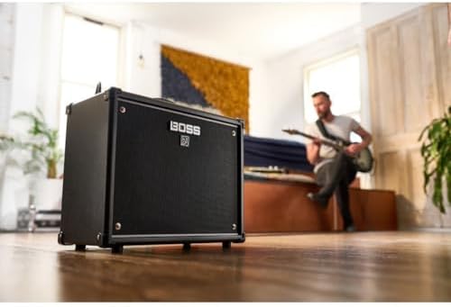 BOSS Katana 50 Gen 3 Guitar Amplifier   Compact 50 Watt Combo Amp   Custom 12 Inch Speaker   Evolved Tube Logic Sound   12 Amp Characters   Onboard BOSS Effects   Advanced Connectivity & More