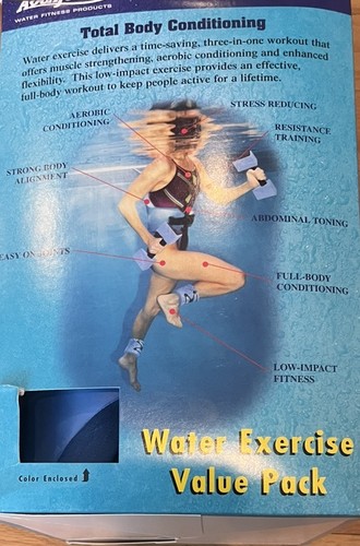 BRAND NEW IN BOX AQUA JOGGER WATER EXERCISE VALUE PACK BELT BELLS CUFFS WORKOUT