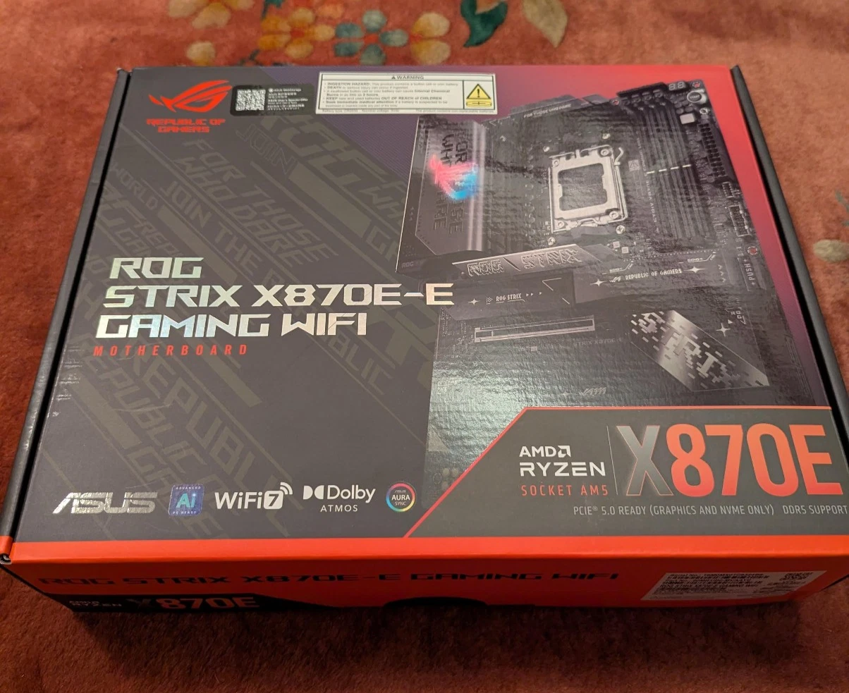 BRAND NEW   ASUS ROG STRIX X870E E Gaming WiFi   AMD AM5 X870 ATX Motherboard