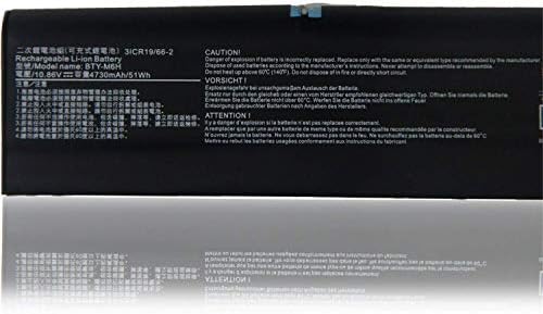 BTY M6H Laptop Battery for MSI GE62 GE72 GP62 PE60 PE70 GE62VR GP72 GL72 2QC 2QD 2QE GL62M MS 1792 MS 16J2 Series  10 8V 4730mAh 51Wh 