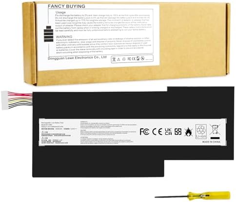 BTY M6K Laptop Battery for MSI Stealth Pro GF63 GF65 GF75 GS63VR GS73VR 7RG 7RG 005 Thin 8RB 8RC 8RD 8RD 031TH 8RC 8RF 8SC 8RX Thin WS63 8SK WP65 WF65 WF75 MS 16K3 MS 17B4 MS 16W1 MS 16R1
