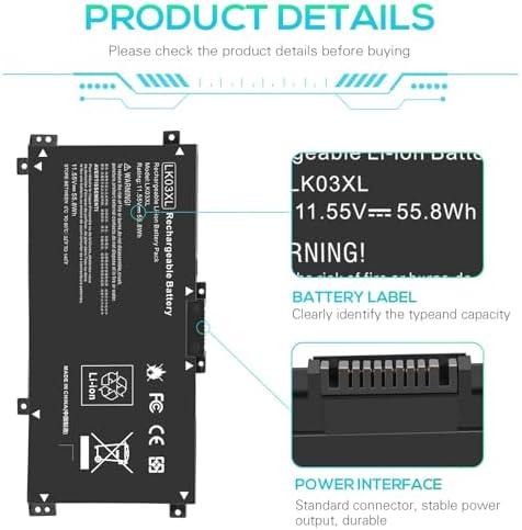 BTY M6K Laptop Battery for MSI Stealth Pro GF63 GF65 GF75 GS63VR GS73VR 7RG 7RG 005 Thin 8RB 8RC 8RD 8RD 031TH 8RC 8RF 8SC 8RX Thin WS63 8SK WP65 WF65 WF75 MS 16K3 MS 17B4 MS 16W1 MS 16R1