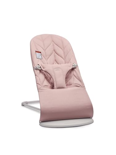 BabyBj rn Bouncer Bliss  Sand Gray  Woven  Classic Quilt   2 in 1 Adjustable Baby Bouncer Seat and Toddler Chair  Newborn to Toddler  8 29 lbs   4 Positions  Lightweight & Portable