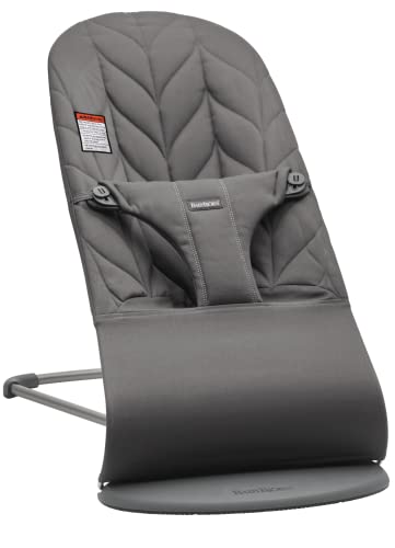 BabyBj rn Bouncer Bliss  Sand Gray  Woven  Classic Quilt   2 in 1 Adjustable Baby Bouncer Seat and Toddler Chair  Newborn to Toddler  8 29 lbs   4 Positions  Lightweight & Portable