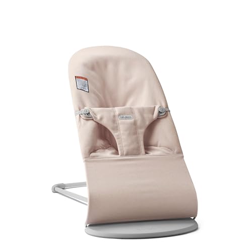 BabyBj rn Bouncer Bliss  Sand Gray  Woven  Classic Quilt   2 in 1 Adjustable Baby Bouncer Seat and Toddler Chair  Newborn to Toddler  8 29 lbs   4 Positions  Lightweight & Portable