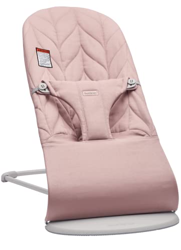BabyBj rn Bouncer Bliss  Sand Gray  Woven  Classic Quilt   2 in 1 Adjustable Baby Bouncer Seat and Toddler Chair  Newborn to Toddler  8 29 lbs   4 Positions  Lightweight & Portable