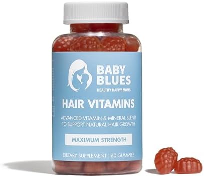Baby Blues Postpartum Hair Loss Vitamins   Passion Fruit Gummies with Biotin  Collagen  & Folate