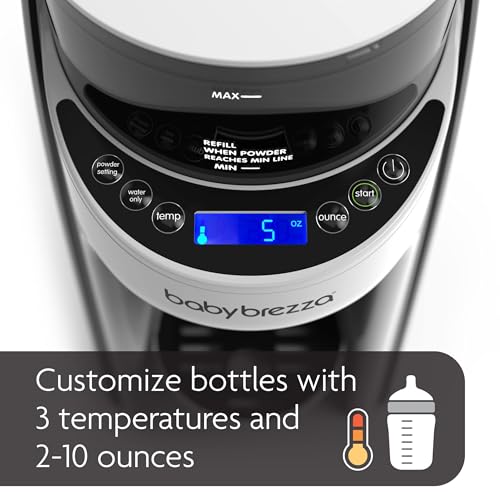 Baby Brezza New and Improved Formula Pro Advanced Formula Dispenser Machine   Automatically Mix a Warm Formula Bottle Instantly   Easily Make Bottle with Automatic Powder Blending  White