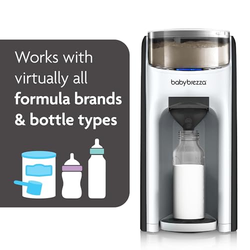 Baby Brezza New and Improved Formula Pro Advanced Formula Dispenser Machine   Automatically Mix a Warm Formula Bottle Instantly   Easily Make Bottle with Automatic Powder Blending  White