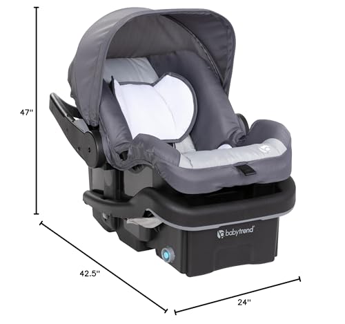 Baby Trend Expedition  Zero Flat Jogger Travel System with LED Lights  Dash Grey