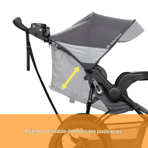 Baby Trend Expedition  Zero Flat Jogger Travel System with LED Lights  Dash Grey